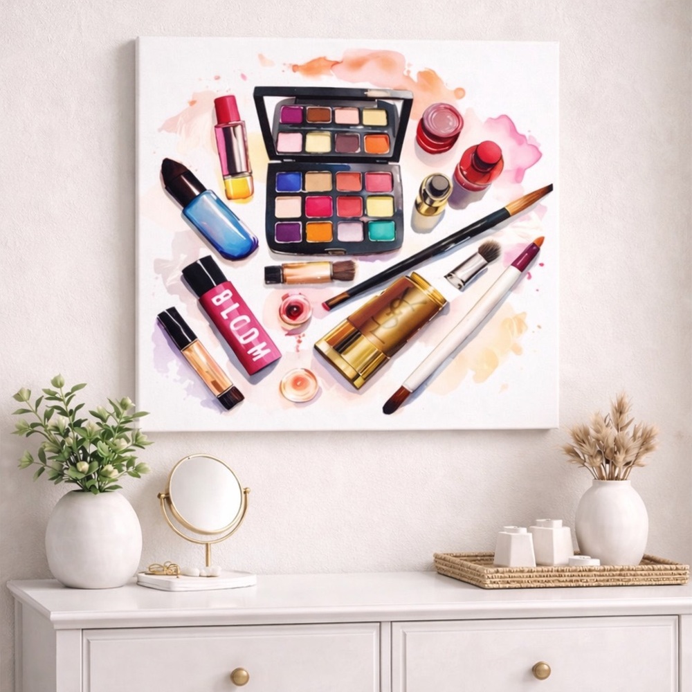 DESIGN DISTRICT STUDIO Canvas Wall Art YSL Luxury Beauty Holiday Gift Idea